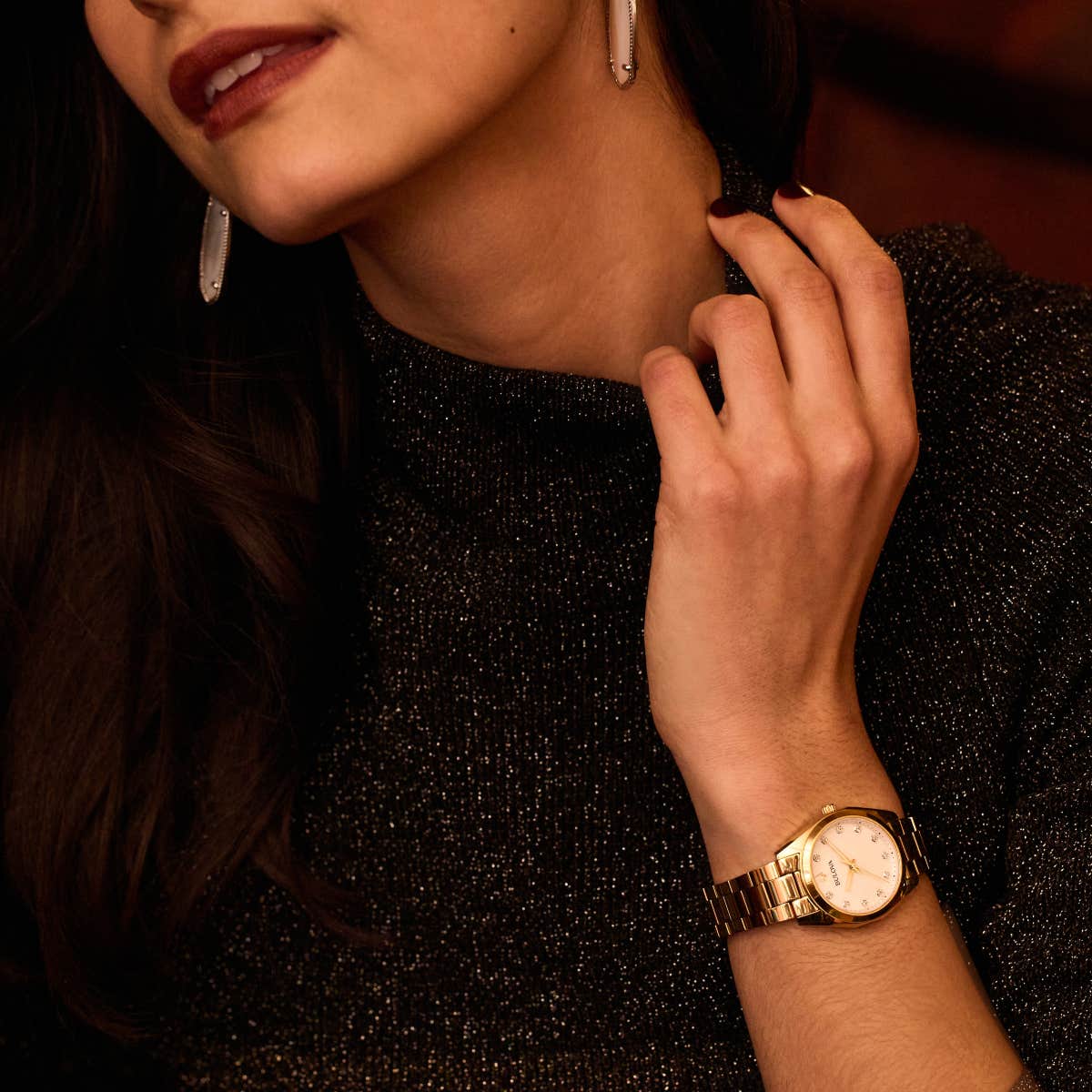 97P172 Reloj Bulova Surveyor de mujer banda de metal 31 mm