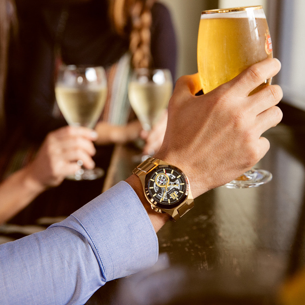 98A178 Reloj Bulova Máquina para Hombre banda de acero inoxidable