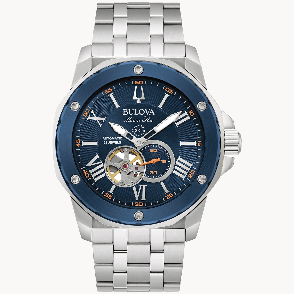 98A302 Reloj Bulova Marine Star Automático de hombre pulsera de metal