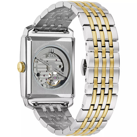 98A308 Bulova Skeleton de hombre pulsera de metal