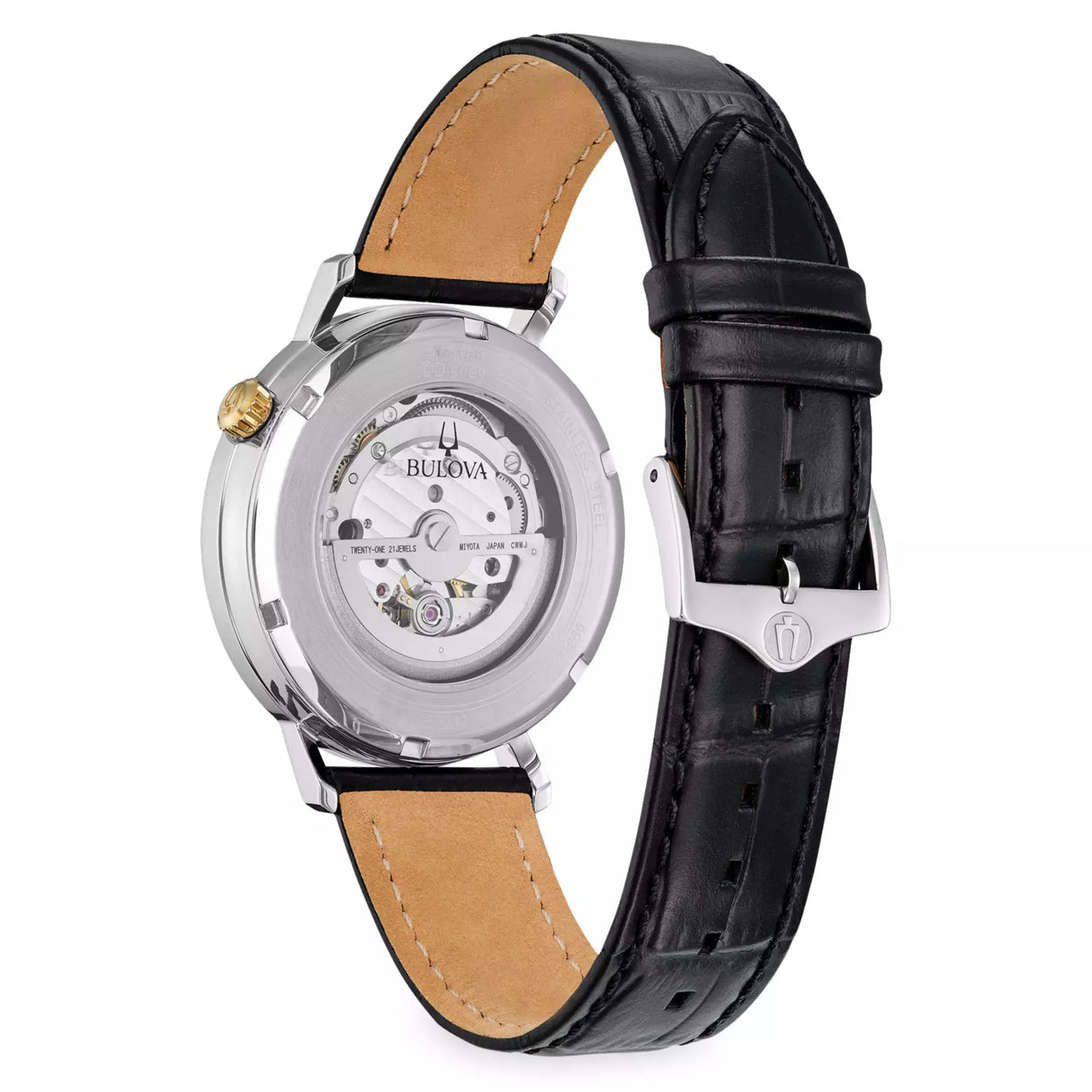 98A312 Reloj Bulova Disney Mickey Mouse unisex pulsera de piel 41 mm