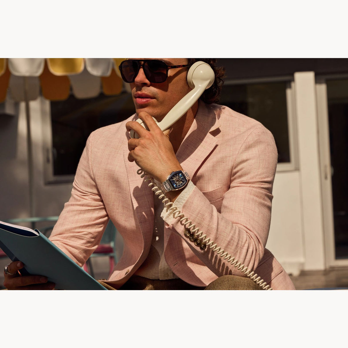 98A319 Reloj Bulova Machine de caballero pulsera de metal