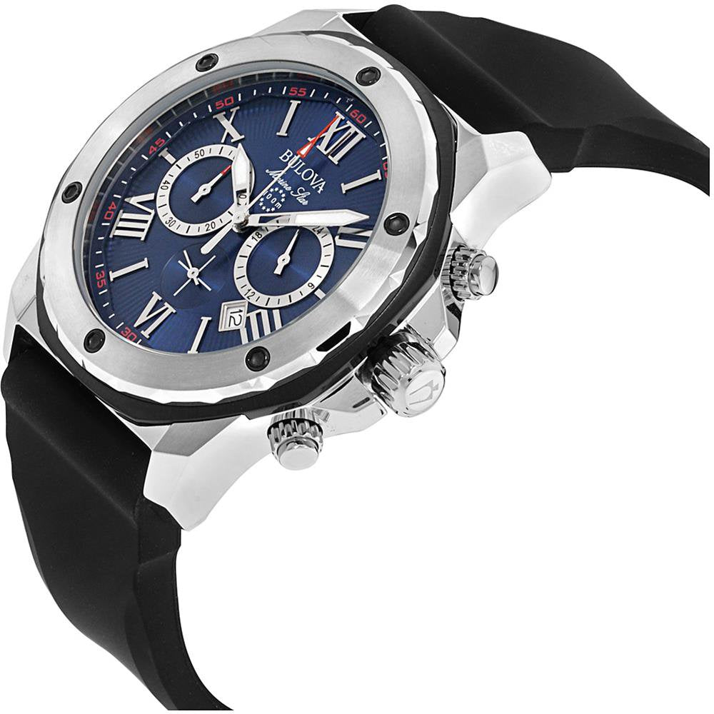 98B258 Reloj Bulova Marine Star de hombre pulsera de caucho 44 mm