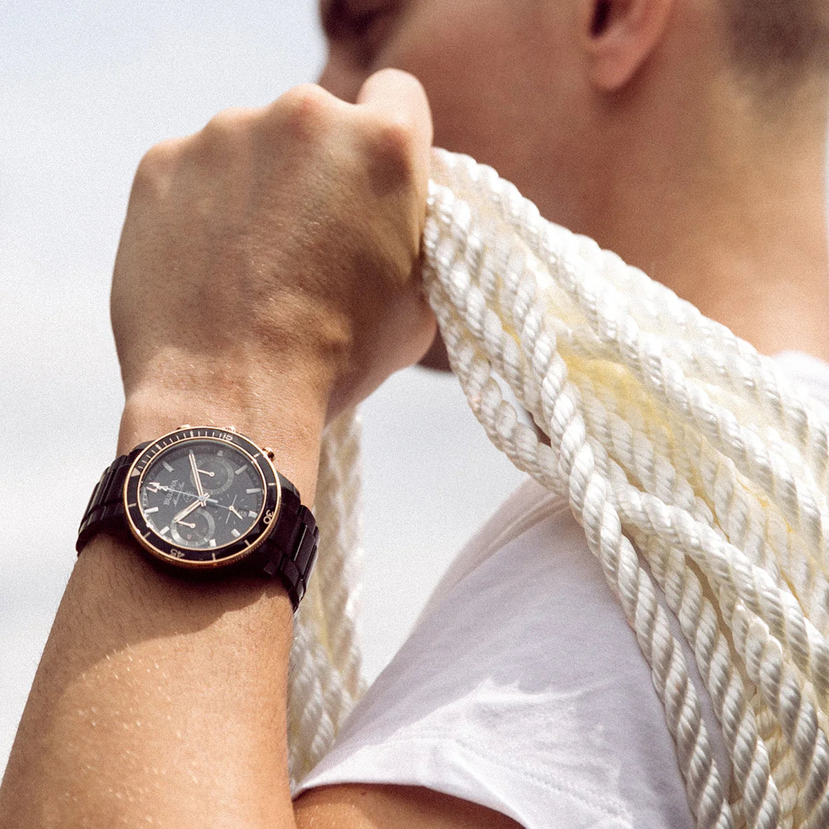 98B302 Reloj Marine Star Series C de hombre pulsera de metal 45 mm