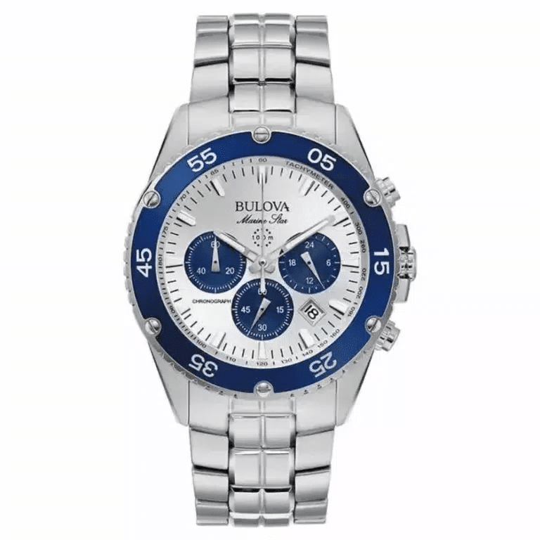 98B423 Bulova Marine Star de caballero pulsera de metal