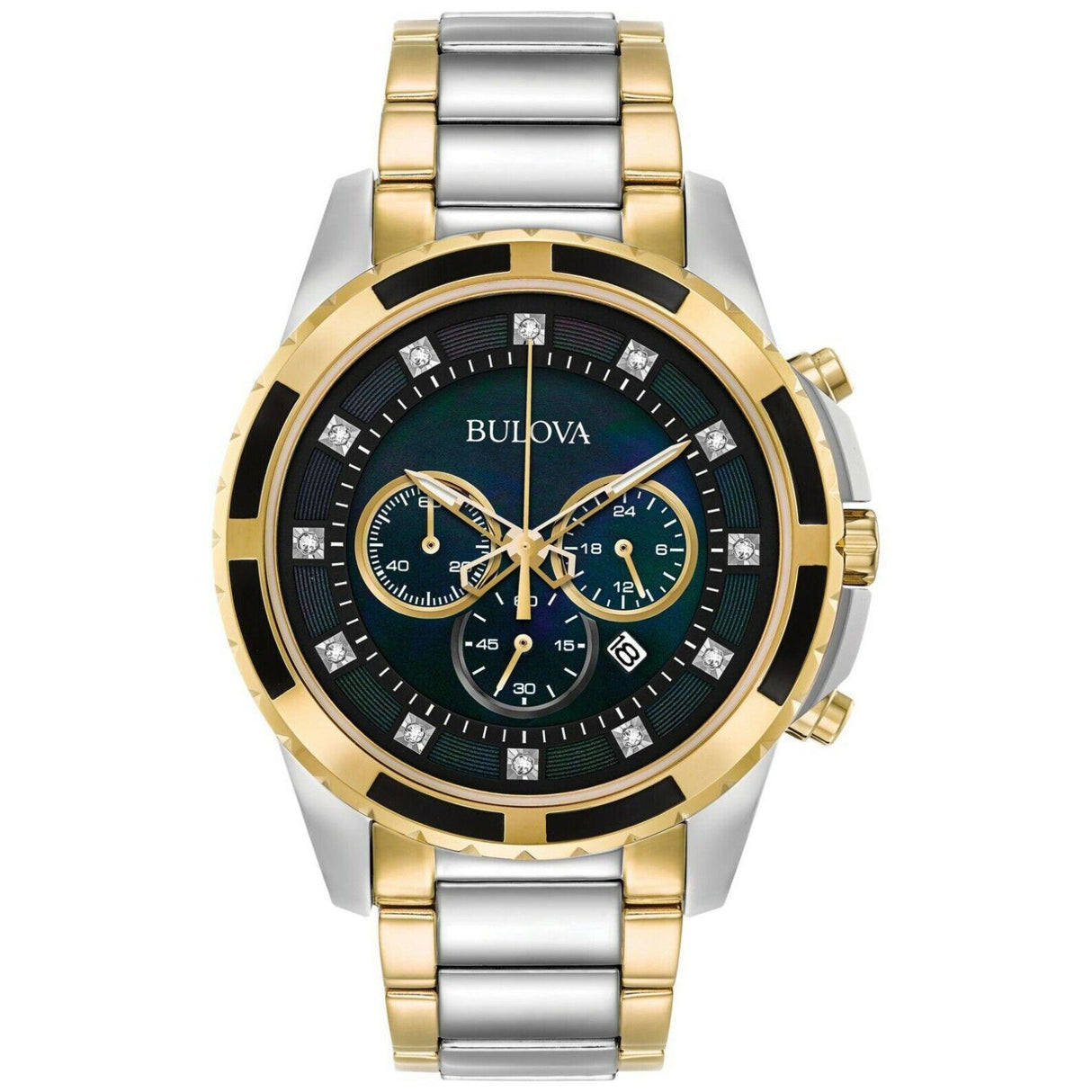 98D132 Reloj Bulova de hombre banda de metal 44 mm