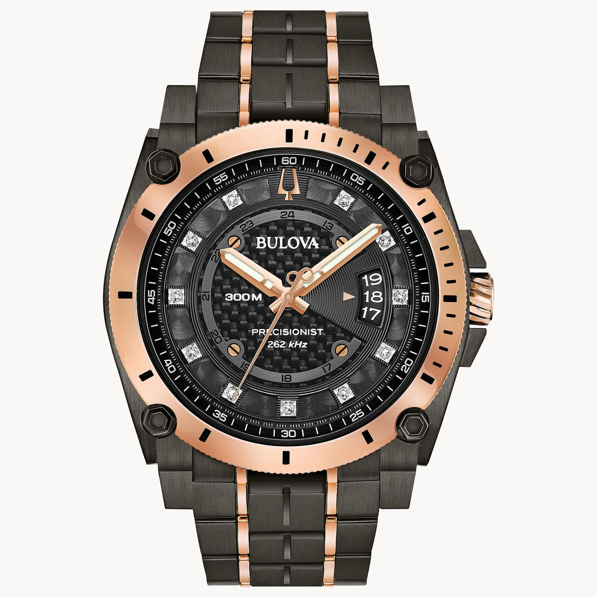 98D149 Reloj Bulova Icon de caballero pulsera de metal 46 mm