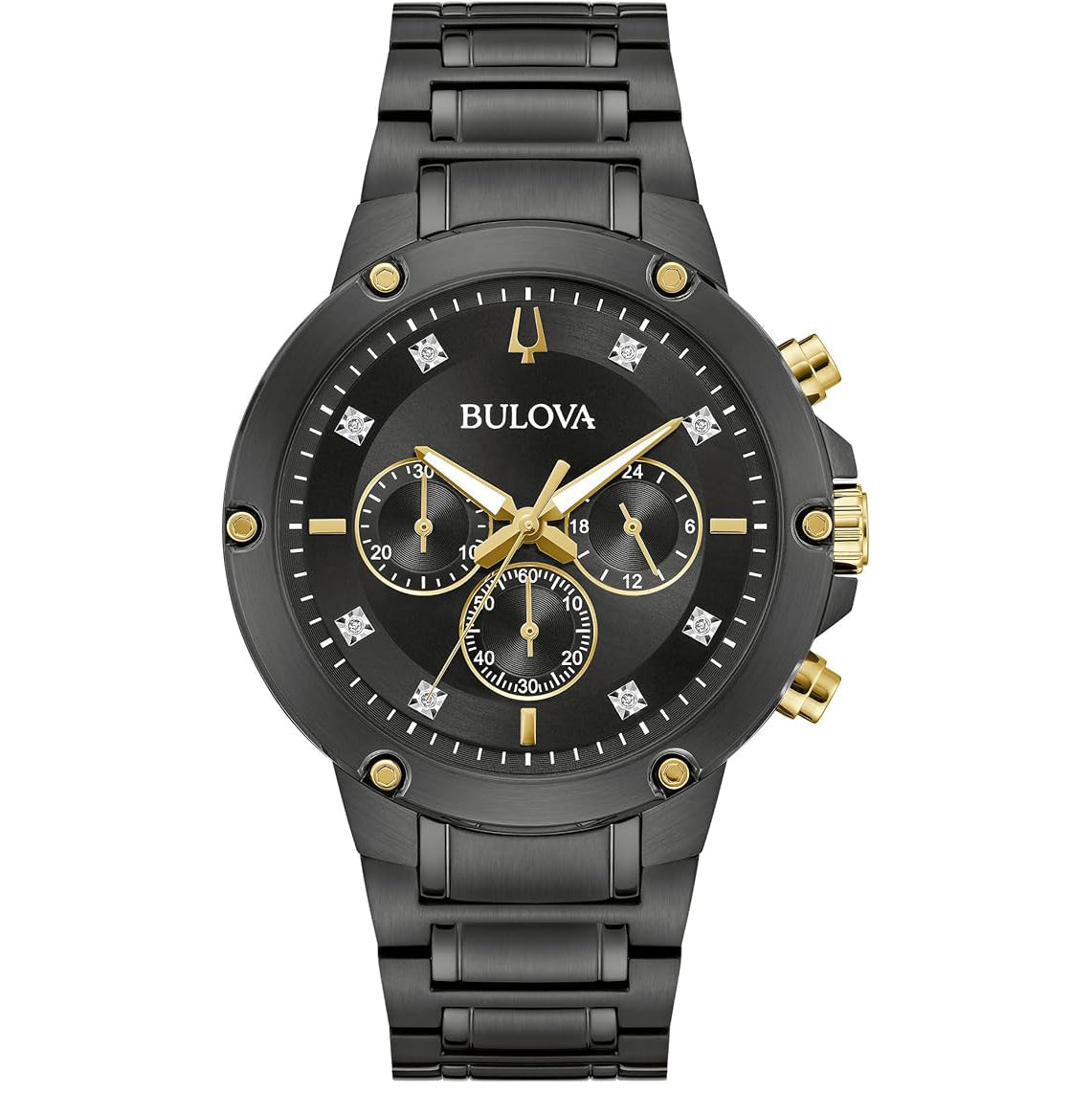 98D190 Reloj Bulova Diamond de hombre pulsera de metal