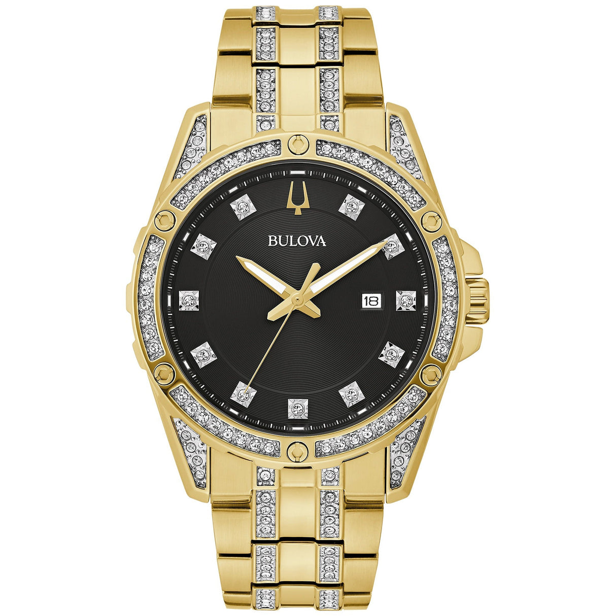 98K115 Reloj Bulova Diamond Crystal de hombre pulsera de metal 43 mm