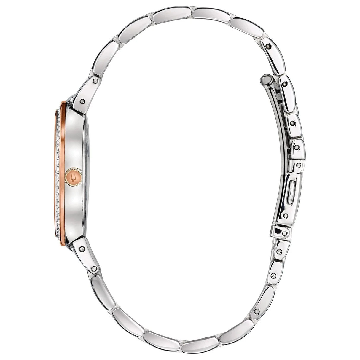 98L258 Reloj Bulova Crystal de mujer pulsera de metal 32 mm
