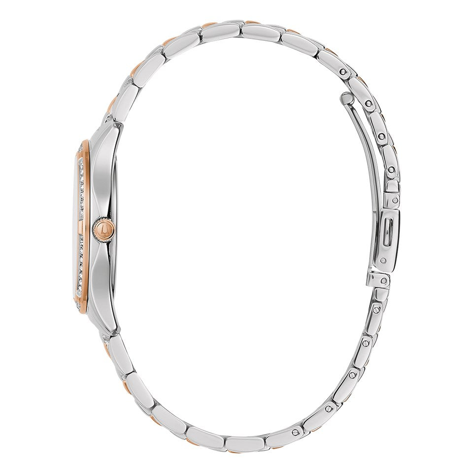 98L304 Reloj Bulova Bisel con Cristales para Dama