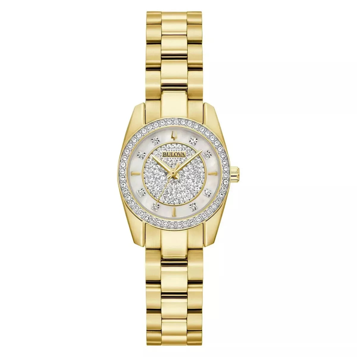 98L315 Reloj Bulova Cristal de señorita pulsera de metal