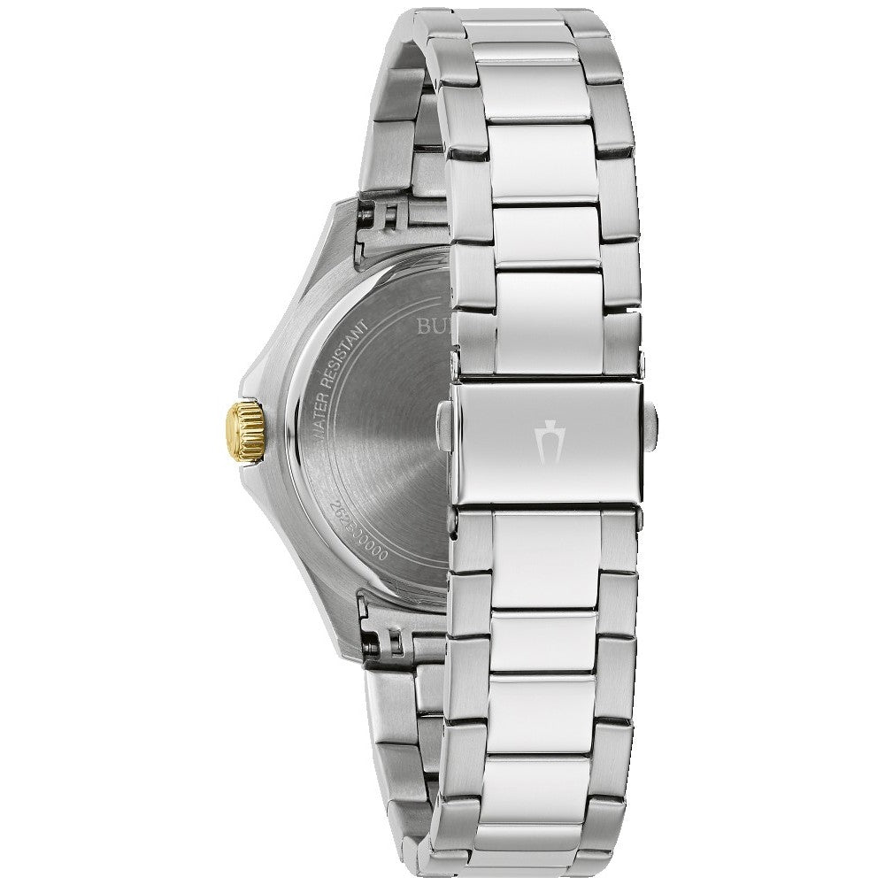 98M138 Reloj Bulova de mujer banda de metal