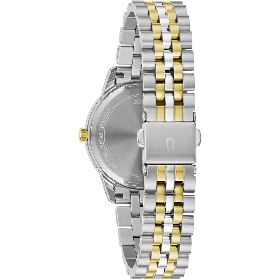 98P197 Reloj Bulova Diamond de mujer pulsera de metal 32 mm