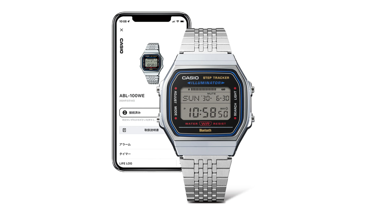 ABL-100WE-1A Casio Vintage conexión con celular bluetooth