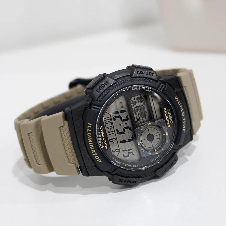 AE-1000W-5AVCF Reloj Casio de hombre correa de silicona 48 mm 10 años de bateria