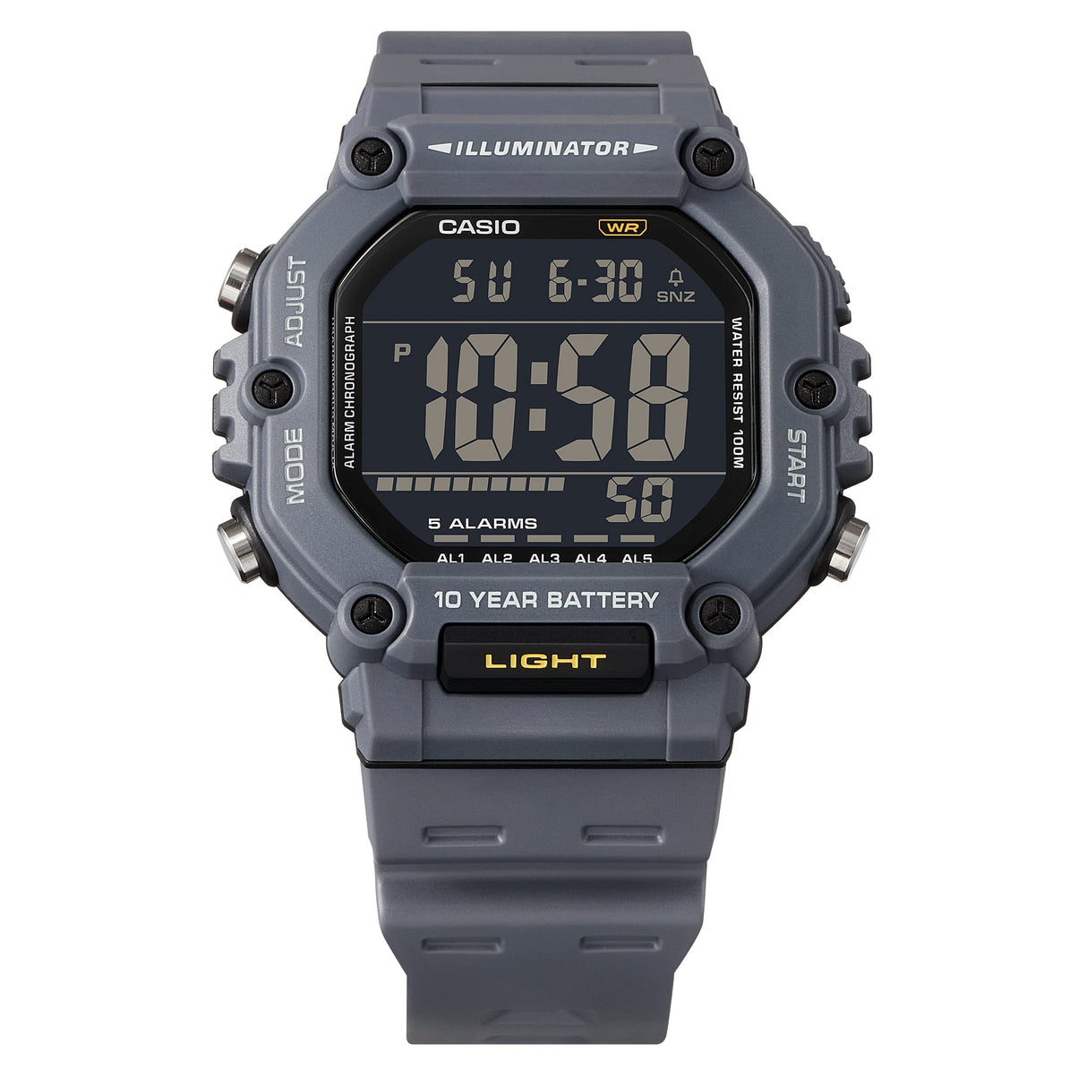 AE-1600H-8BV Casio Reloj pulsera de resina 10 años de batería