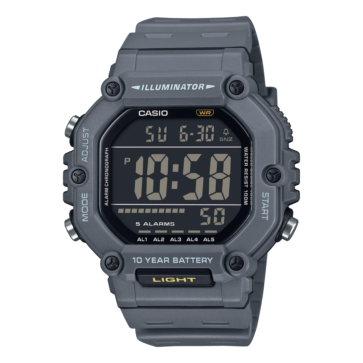 AE-1600H-8BV Casio Reloj pulsera de resina 10 años de batería