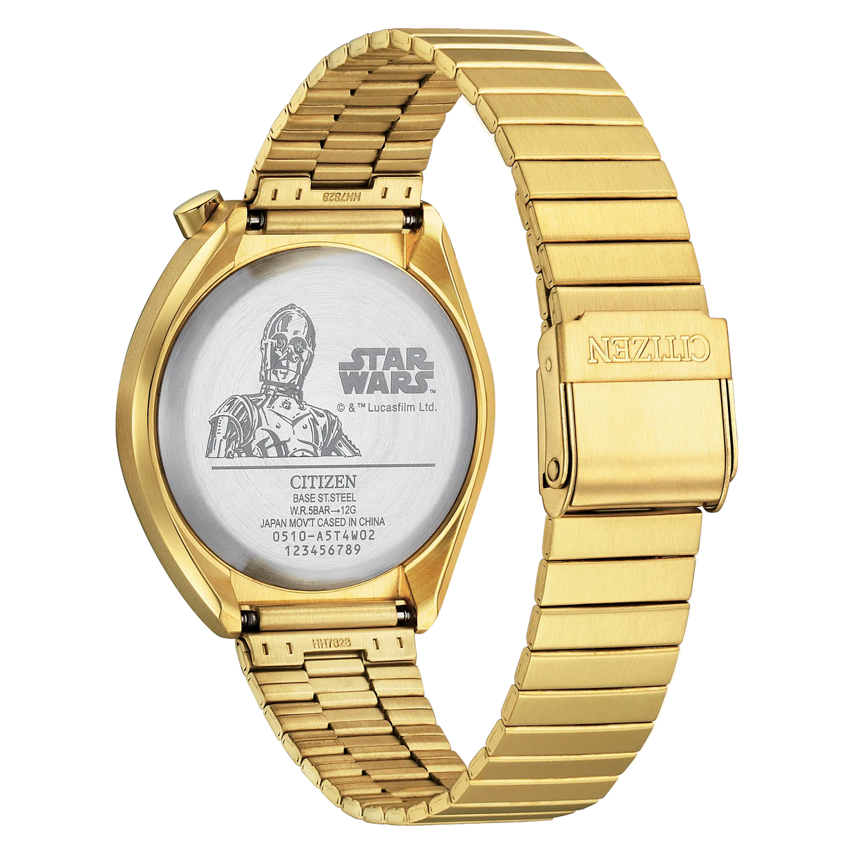 AN3662-51W Citizen Star Wars C-3PO de caballero pulsera de metal