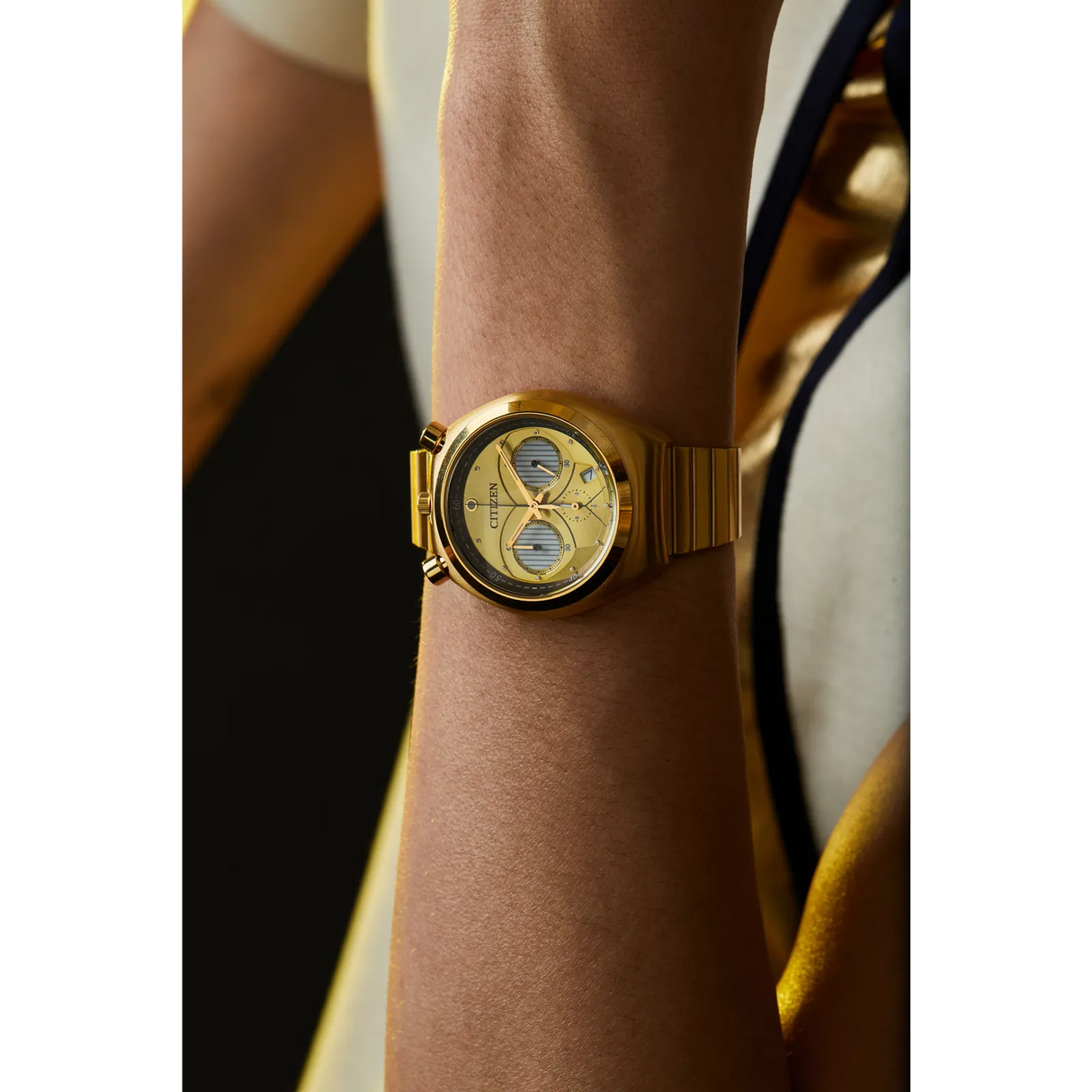 AN3662-51W Citizen Star Wars C-3PO de caballero pulsera de metal