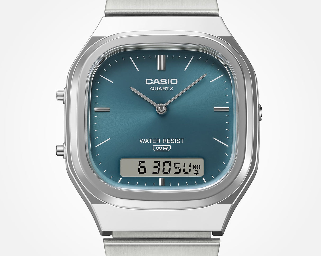 AQ-240E-3A Reloj Casio de dama pulsera de metal