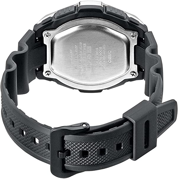 AQW-101-1AV Reloj Casio para Caballero, Fishing Gear Termo Sensor