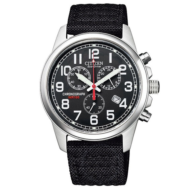 AT0200-13E Citizen Chandler reloj para caballero correa de tela Eco-drive