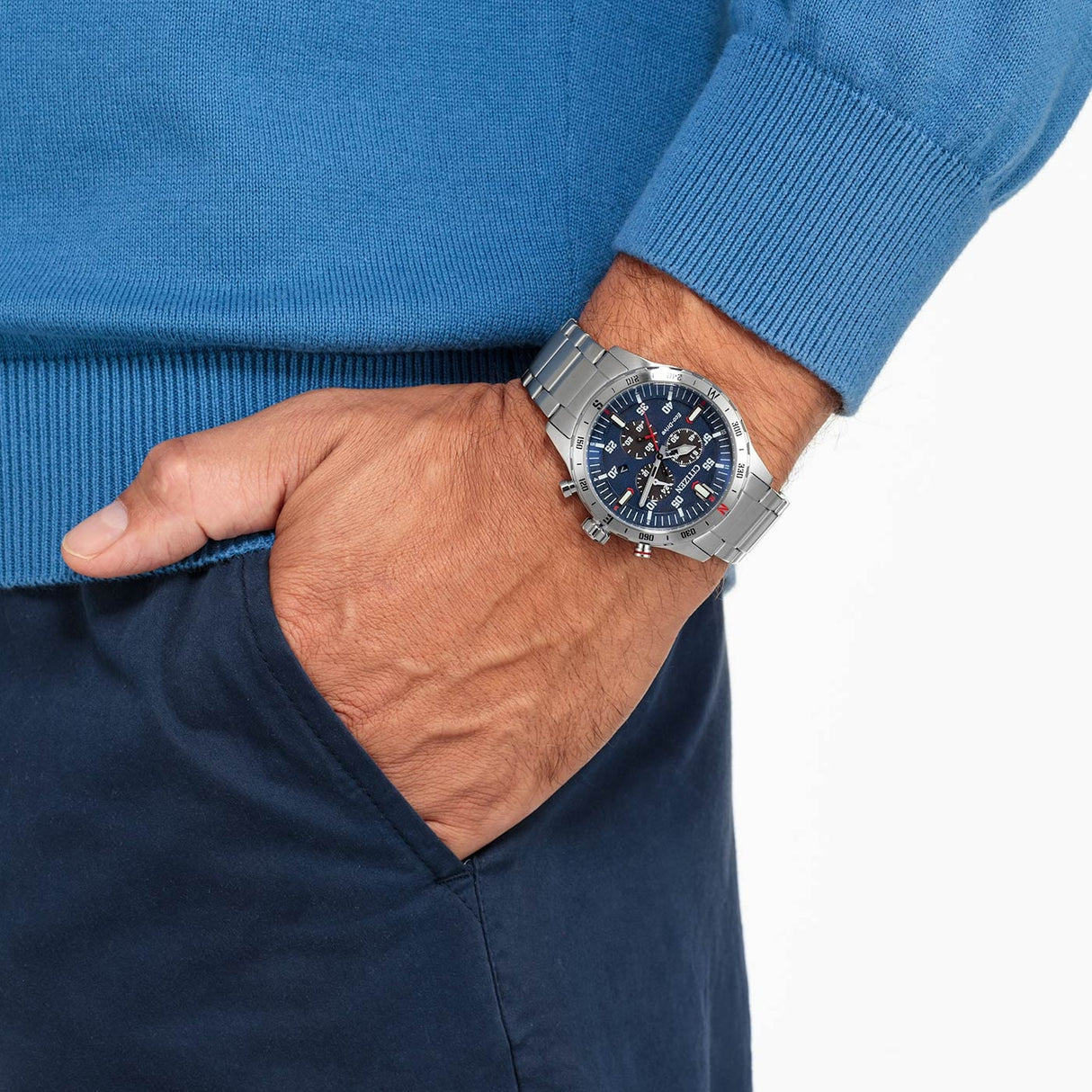 AT2520-89L Citizen Sport Casual Eco-drive de caballero pulsera de metal