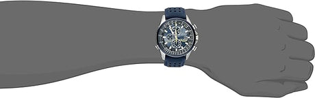 AT8020-03L Citizen World Chronograph Blue Angels Eco-drive de hombre pulsera de caucho