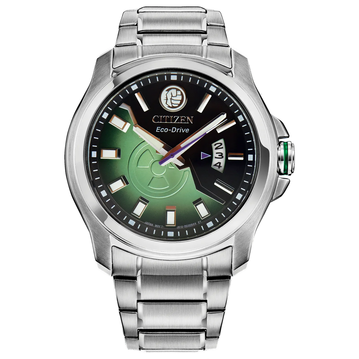 AW1351-56W Citizen The Hulk Marvel edition de hombre pulsera de metal Eco-drive