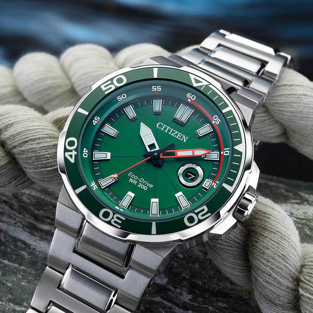 AW1428-53X Reloj Citizen Eco-drive Análogo para Caballero Correa de Metal