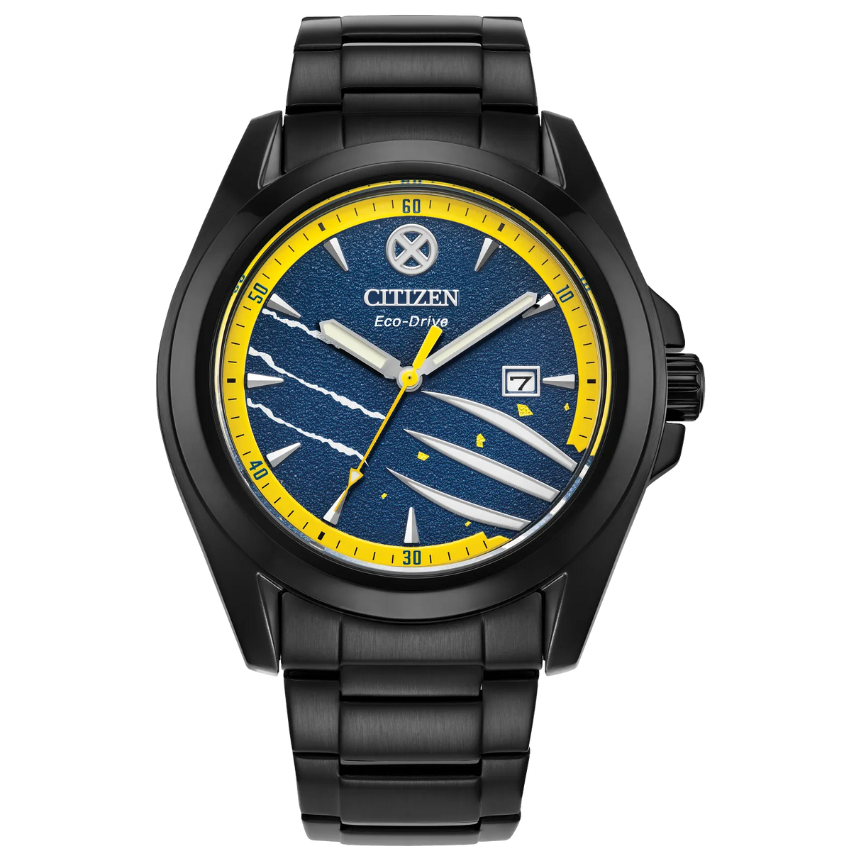 AW1435-66W Citizen Wolverine Edition Marvel Eco-drive de hombre pulsera de metal