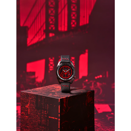 AW1685-00W Citizen Spider-Man Miles Morales Marvel Edition de caballero pulsera de piel Eco-drive