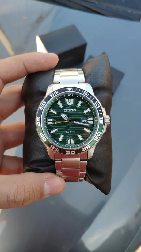AW1701-56X Citizen Eco-drive de hombre pulsera de acero inoxidable