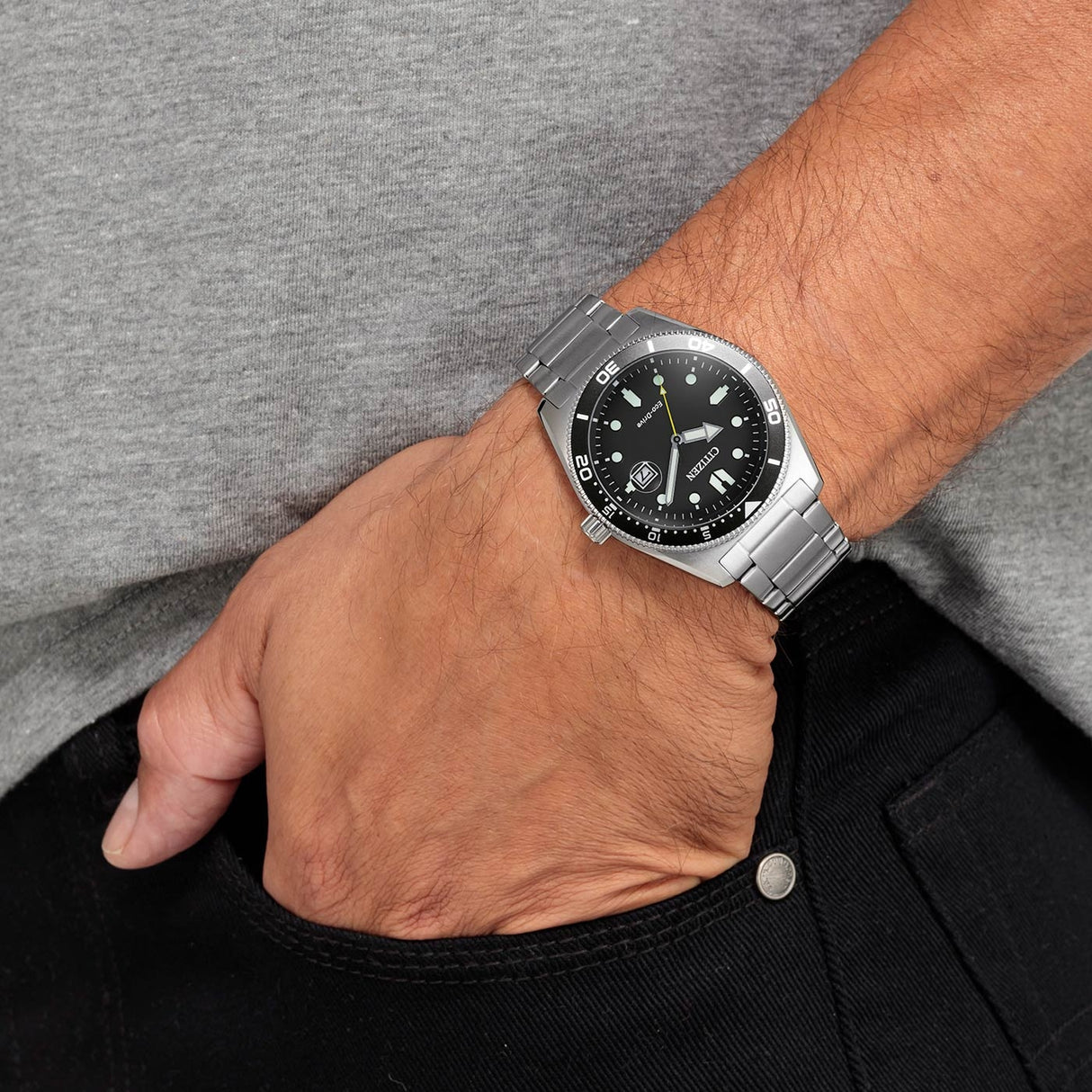 AW1760-81E Citizen Eco-Drive de hombre pulsera de metal