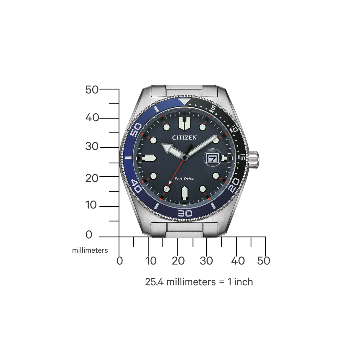 AW1761-89L Citizen Eco-Driver hombre pulsera de metal