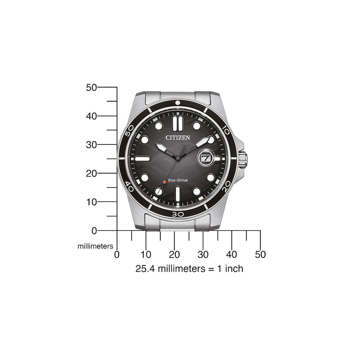 AW1816-89E Citizen Eco-drive reloj para caballero pulsera de metal