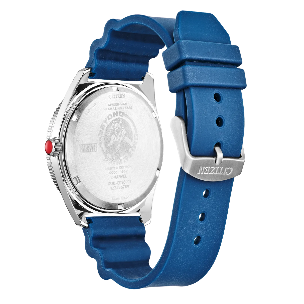 AW2050-49W Reloj Citizen Spider-Man Eco-drive de hombre pulsera de caucho 43 mm