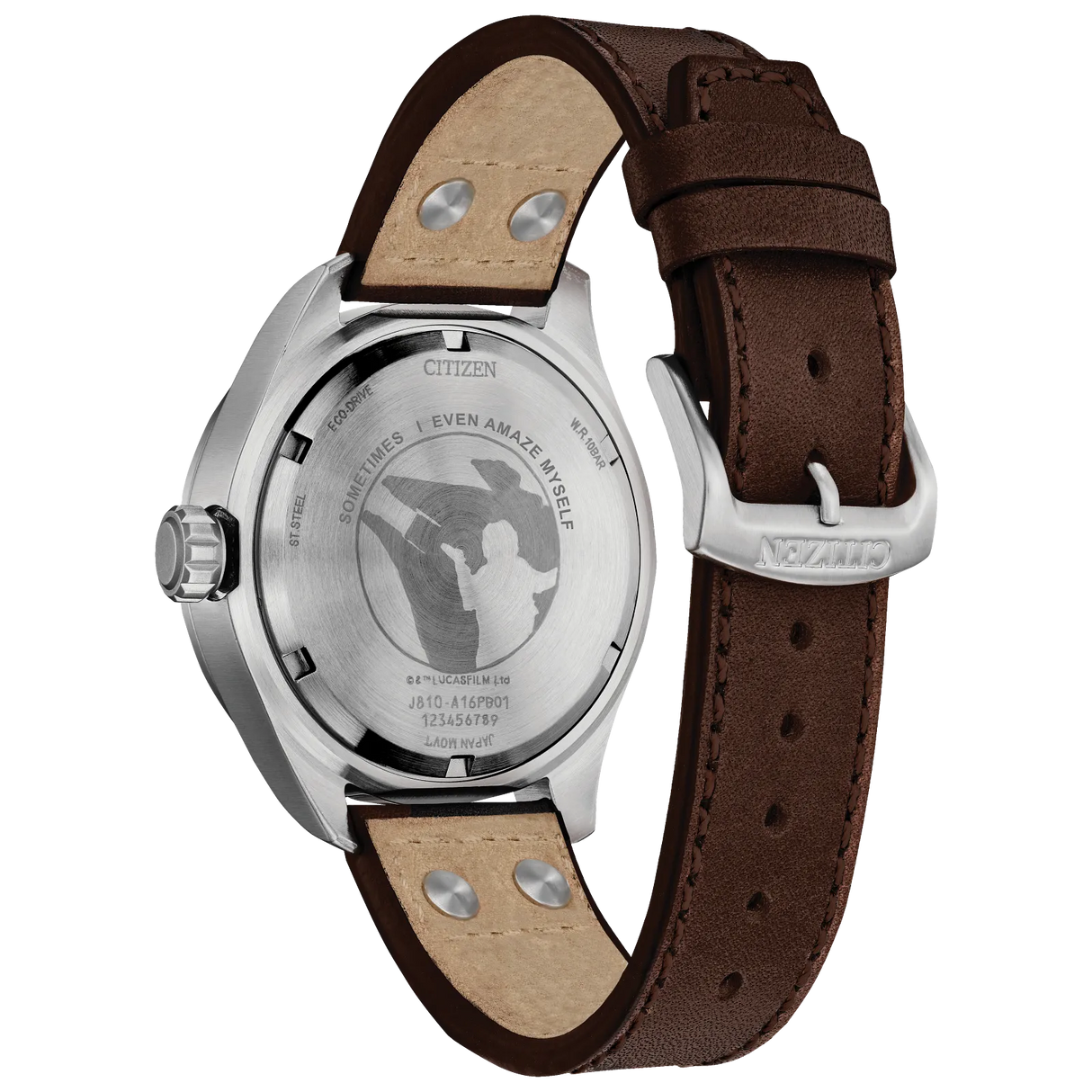 AW5009-03W Citizen Han Solo Star Wars Eco-drive de caballero pulsera de cuero