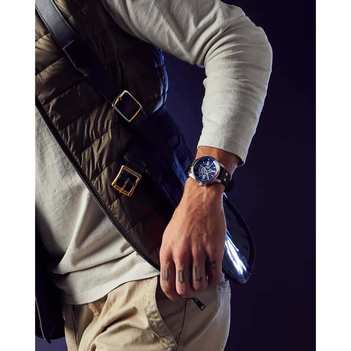 AW5009-03W Citizen Han Solo Star Wars Eco-drive de caballero pulsera de cuero