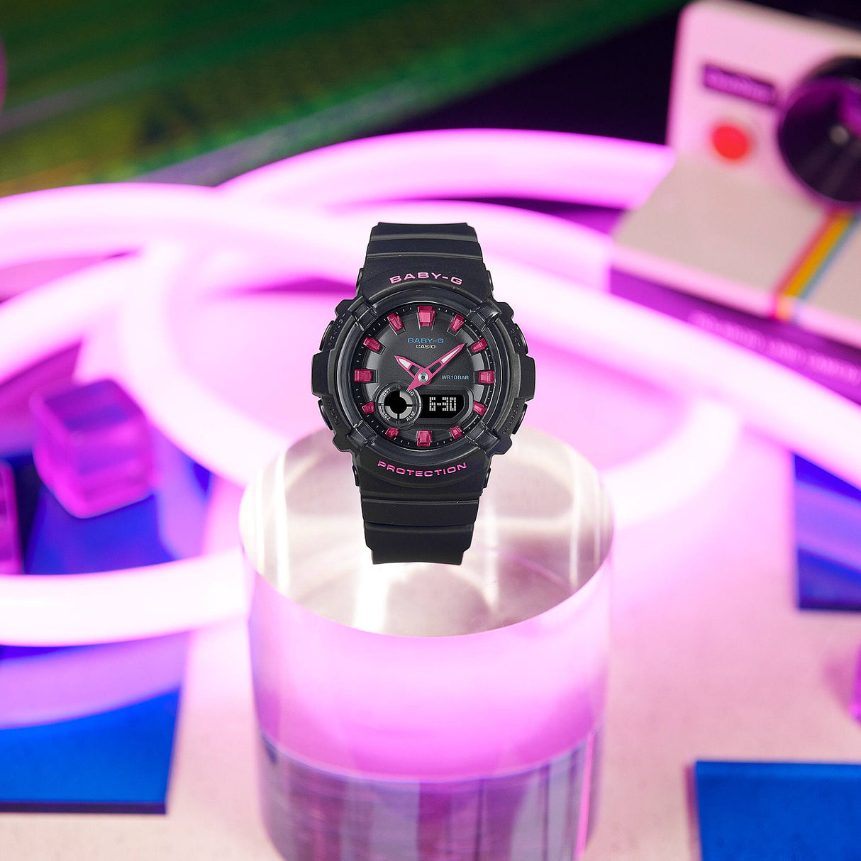 BGA-280DN-1A Baby-G reloj para señorita pulsera de caucho