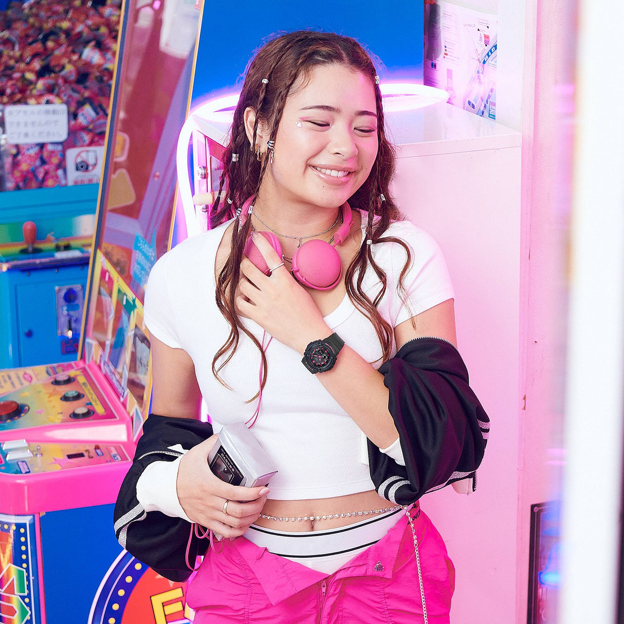 BGA-280DN-1A Baby-G reloj para señorita pulsera de caucho