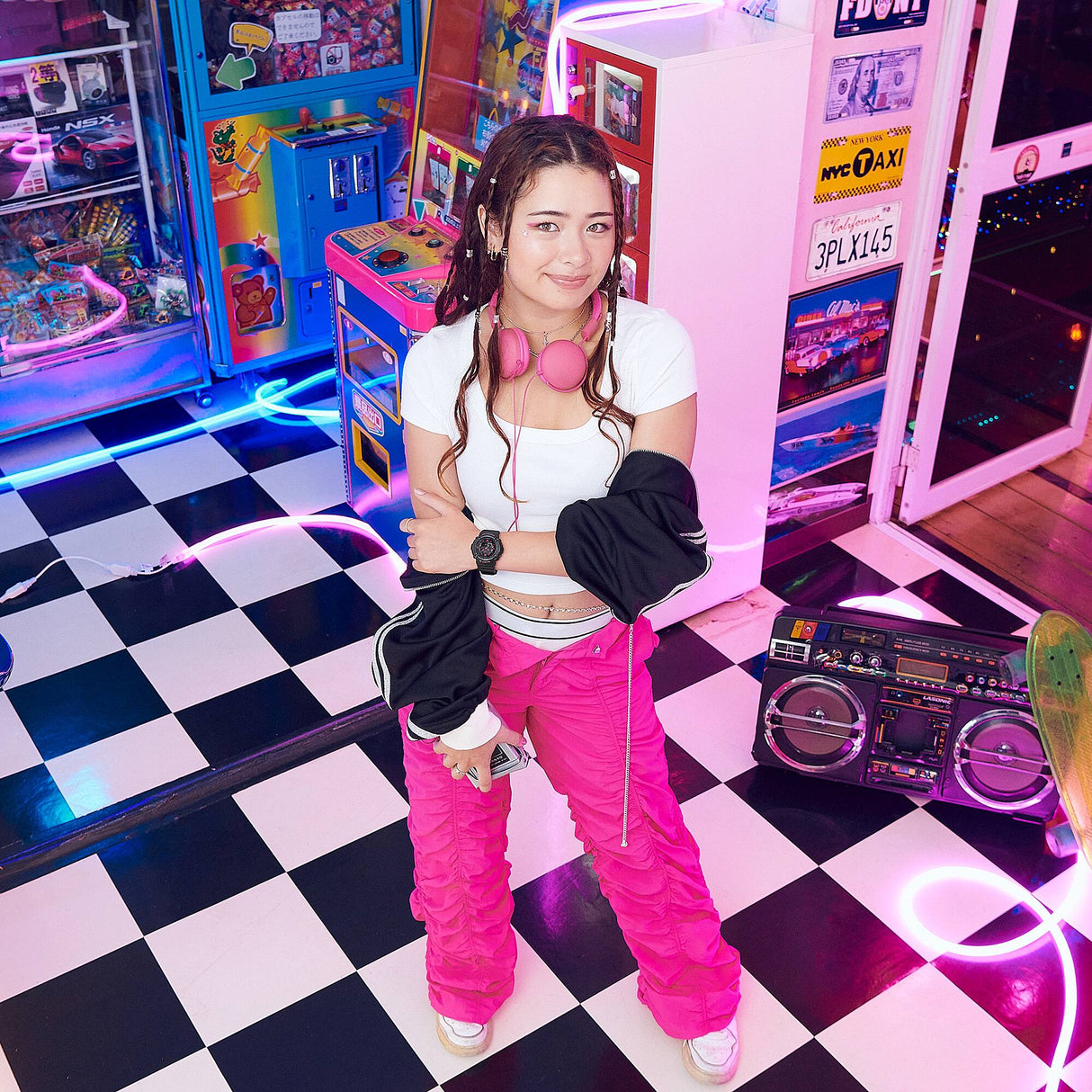 BGA-280DN-1A Baby-G reloj para señorita pulsera de caucho