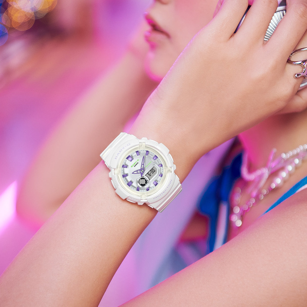 BGA-280DN-7A Baby-G reloj para señorita pulsera de resina