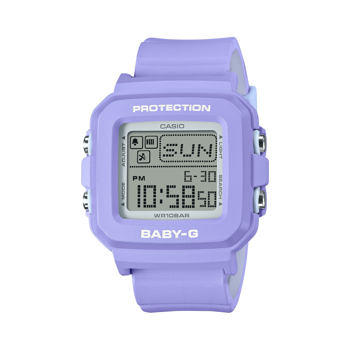 BGD-10K-6 Reloj Baby-G Digital para Dama Correa de Caucho