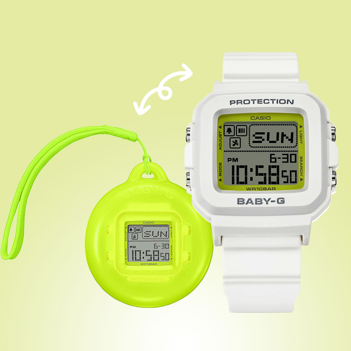 BGD-10K-7 Reloj Baby-G Digital para Dama Correa de Resina