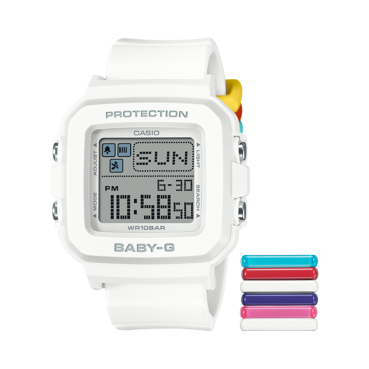 BGD-10L-7 Baby-G dama pulsera de resina digital