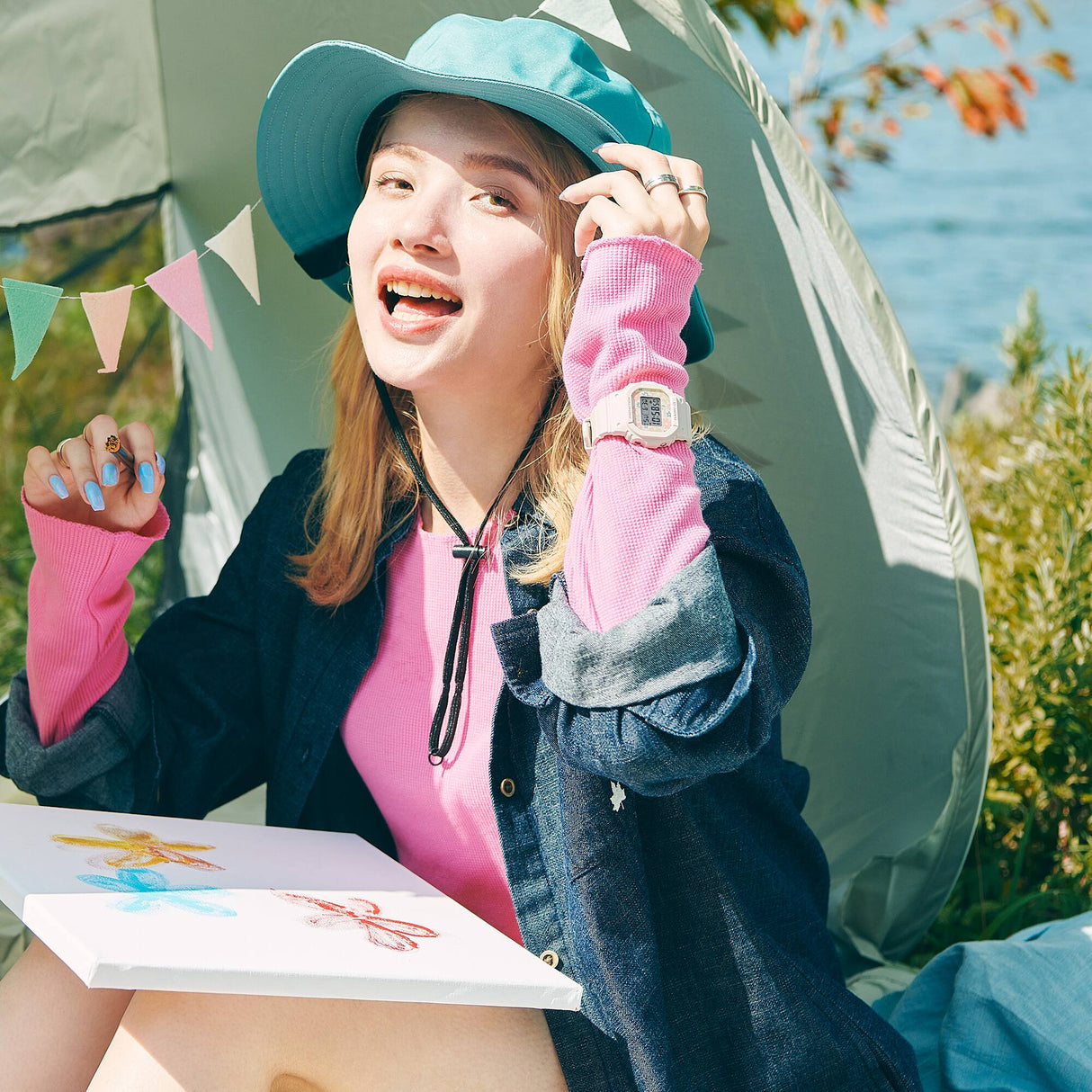 BGD-565RP-7 Baby-G reloj de dama pulsera de caucho digital