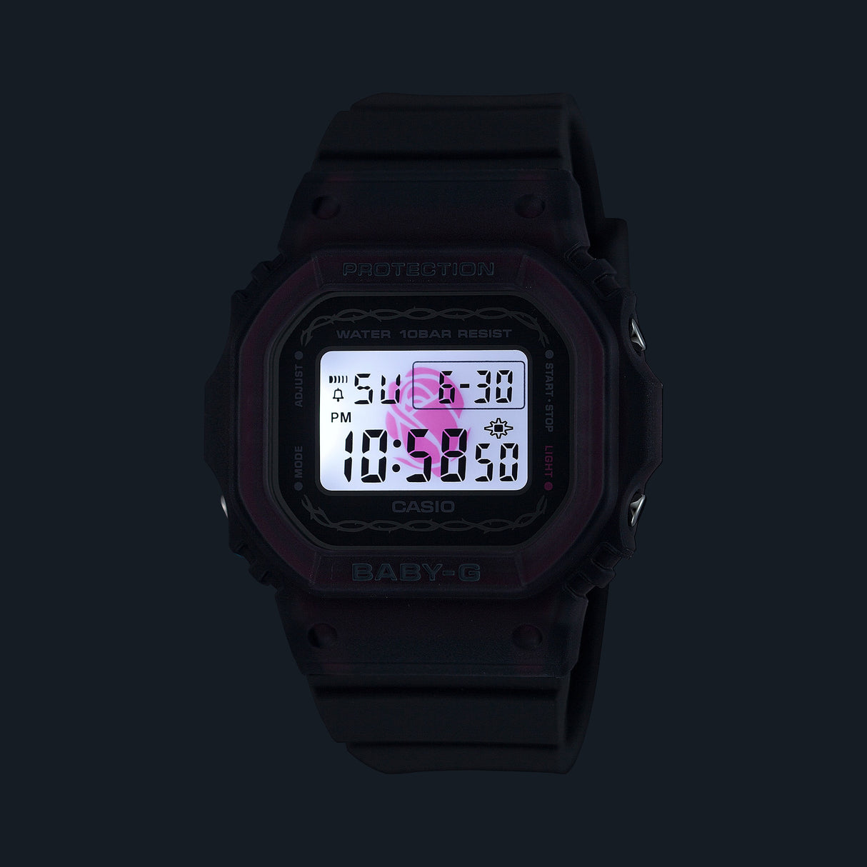 BGD-565RS-8 Baby-G reloj de dama pulsera de caucho digital