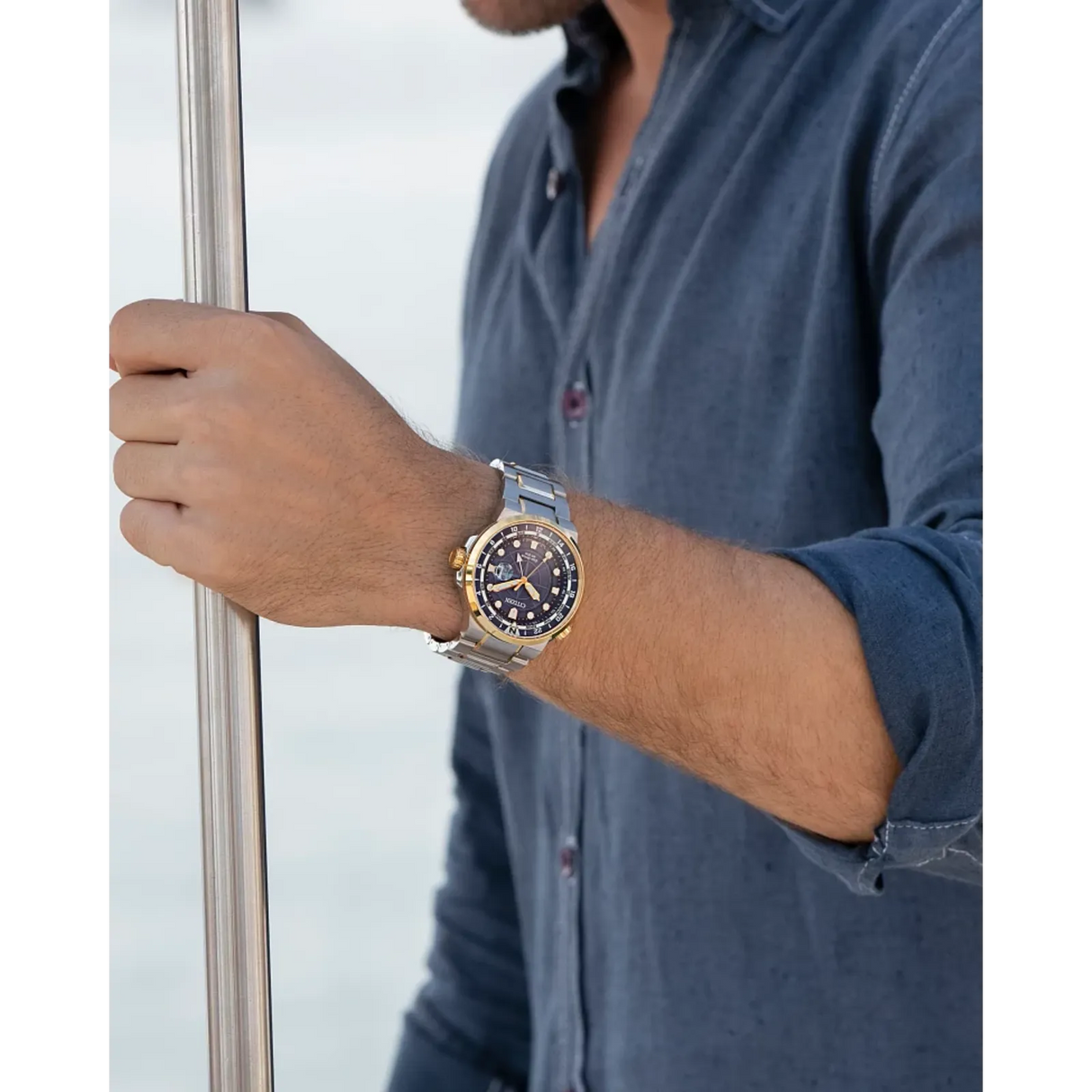 BJ7144-52L Citizen Endeavor Eco-drive reloj de hombre correa de acero inoxidable